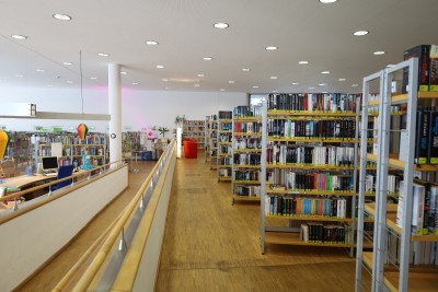 Treffpunkt für Bücherfreunde: Die Stadtbücherei auf der Springe. (Foto: Linda Kolms/Stadt Hagen)
