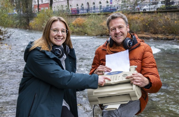 Euer Moderationsteam: Charlien Schmitt und Michael Kaub sprechen für Euch mit Kolleginnen und Kollegen aus der Hagener Stadtverwaltung. (Foto: Carolina Freihoff)