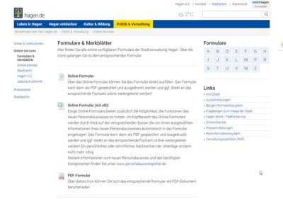 Die Stadt Hagen bietet zahlreiche Online-Services an. Foto: Stadt Hagen, Pressestelle