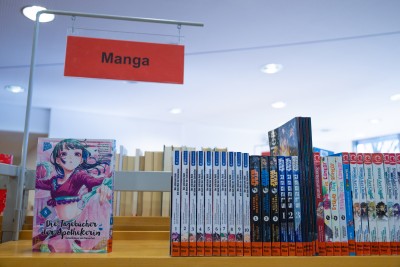 In der Stadtbücherei findet ein Manga Talk statt. (Foto: Aaron Schlütter/Stadt Hagen)